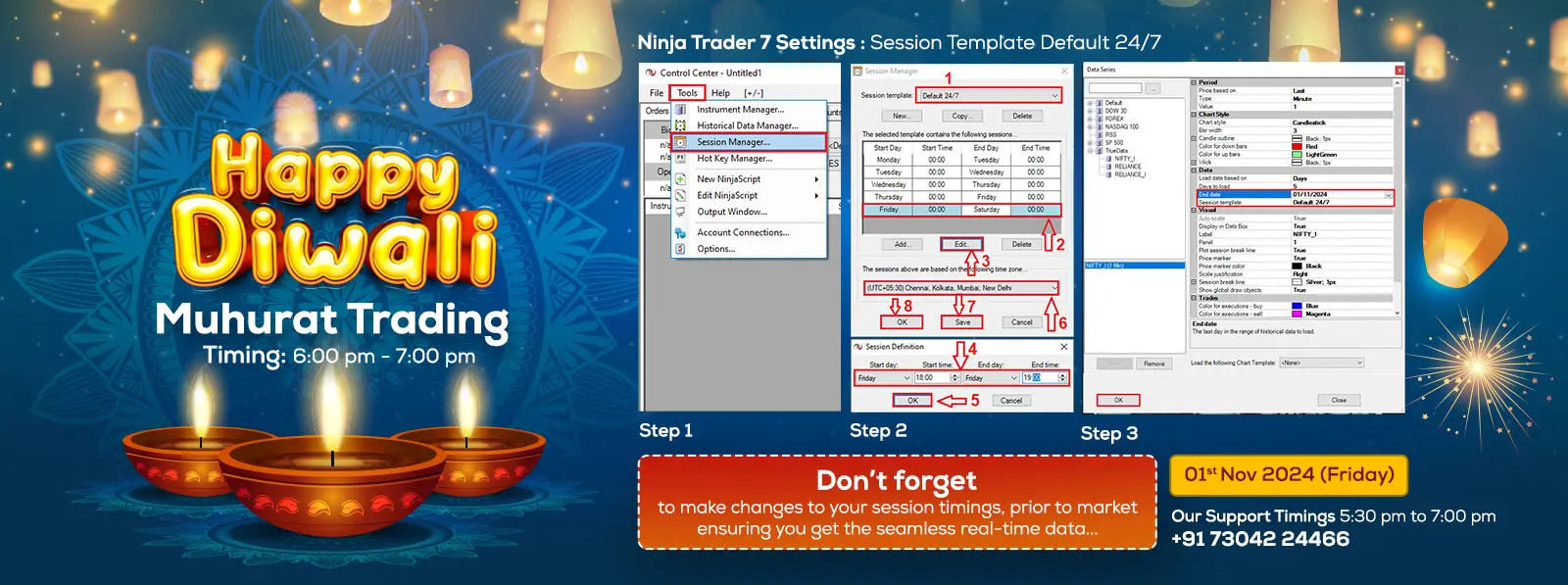 NinjaTrader7-Diwali-Muhurat-Trading