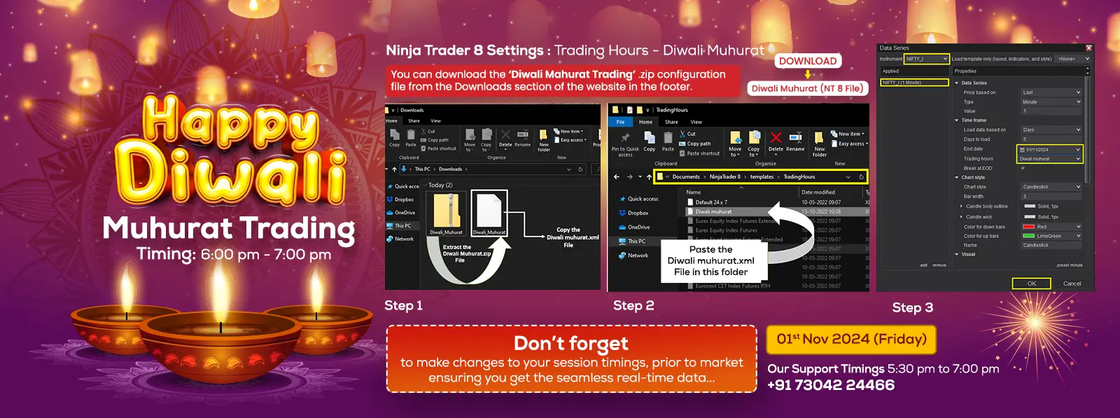 NinjaTrader8-Diwali-Muhurat-Trading