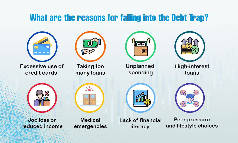 What are the reasons for falling into the Debt Trap